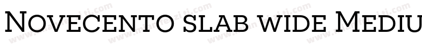 Novecento slab wide Medium字体转换